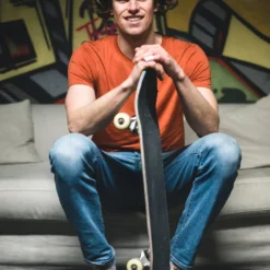 Organic Wool And Silk T-skjorte (Herre) 13 Organic Wool And Silk T-skjorte (Herre) -Chillout Butikk 17 d6326b0fe3 t shirt red man northern playground 3 full