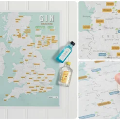 Scratch Maps Gin Skrapekart