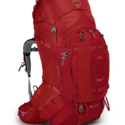Osprey Ariel Plus 85 Fjellsekk Dame -Chillout Butikk Ariel Plus 85 S21 Side Black Carnelian Red web