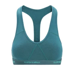 Icebreaker Sprite Racerback Bra BH -Chillout Butikk Icebreaker Sprite Racerback Bra Green Glory front