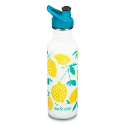 Klean Kanteen Classic 800ml Drikkeflaske (m/Sport Cap) -Chillout Butikk Klean Kanteen Classic 800ml Drikkeflaske Lemons