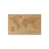 World Map Canvas (75 X 50 Cm) - Whisky