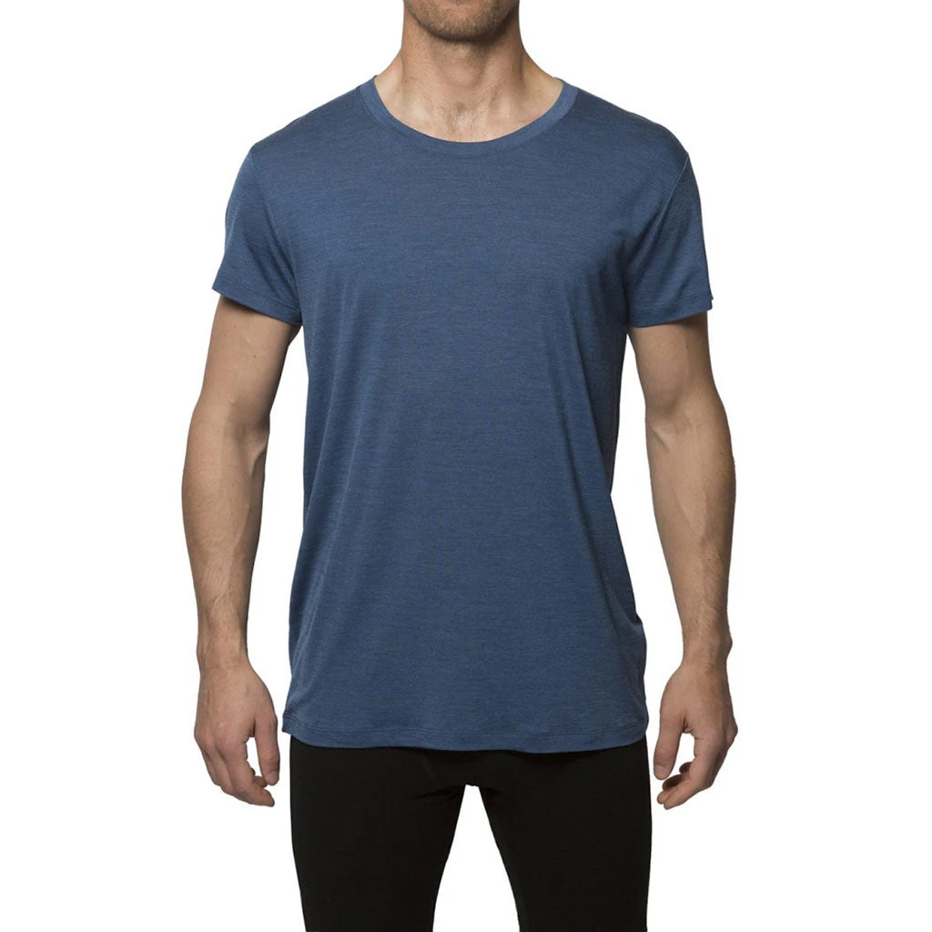 Organic Wool and Silk T-skjorte (Herre) Organic Wool And Silk T-skjorte (Herre) -Chillout Butikk Northern Playground Wool and Silk T skjorte Herre Blue
