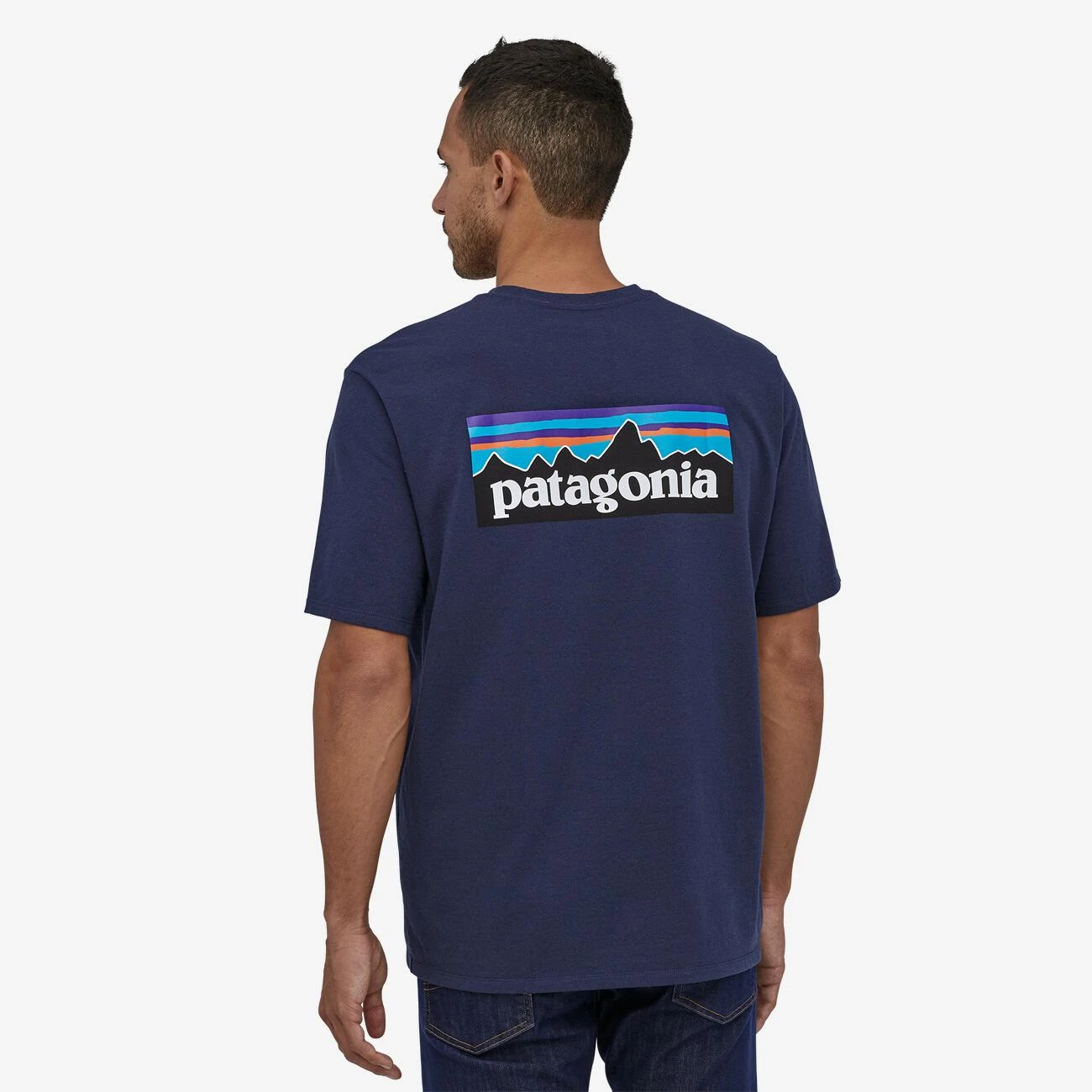 P-6 Logo Responsibili-Tee herre Patagonia P-6 Logo Responsibili-Tee Herre -Chillout Butikk gray 3