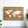 Woody Map Wooden Edition (60 X 45 Cm) -Chillout Butikk worldmap woody map wooden